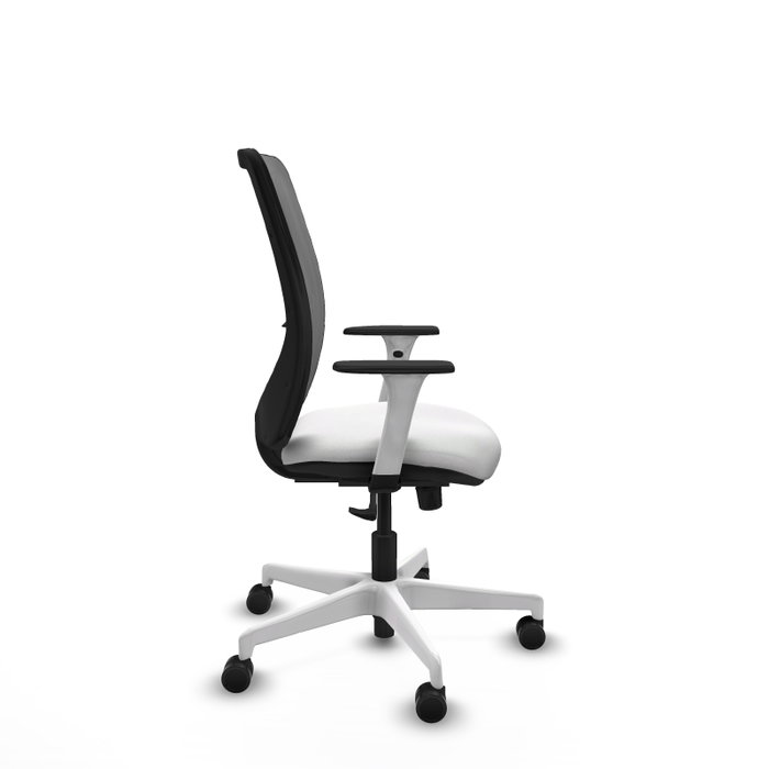 PIQUERAS Y CRESPO Silla de oficina Zulema con mecanismo Sincro, Gris y Blanco PIQUERAS Y CRESPO Silla de oficina Zulema con mecanismo Sincro, Gris y Blanco