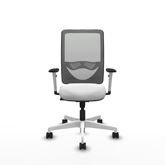 PIQUERAS Y CRESPO Silla de oficina Zulema con mecanismo Sincro, Gris y Blanco PIQUERAS Y CRESPO Silla de oficina Zulema con mecanismo Sincro, Gris y Blanco