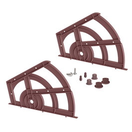 HERRAJES ALK Zapatero 2 Baldas Acabado Marrón