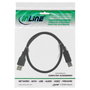 InLine 35305 Cable USB 3.0 A a B Negro 0,5 m