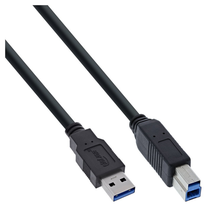 InLine 35305 Cable USB 3.0 A a B Negro 0,5 m InLine 35305 Cable USB 3.0 A a B Negro 0,5 m
