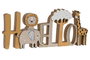 DKD Home Decor Decoración MDF Hello Multicolor Animales