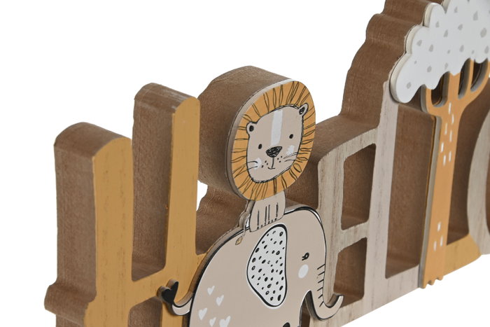 DKD Home Decor Decoración MDF Hello Multicolor Animales DKD Home Decor Decoración MDF Hello Multicolor Animales