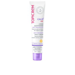 Topicrem CALM+ Crema Diaria Anti-Rojeces con Protección Solar SPF50+, 40 ml - Hidratante con Centella Asiática para Pieles Reactivas y Sensibles