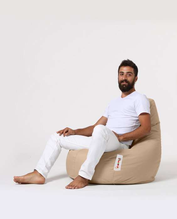 Atelier Del Sofa Drop L Puf de Jardín Color Camel