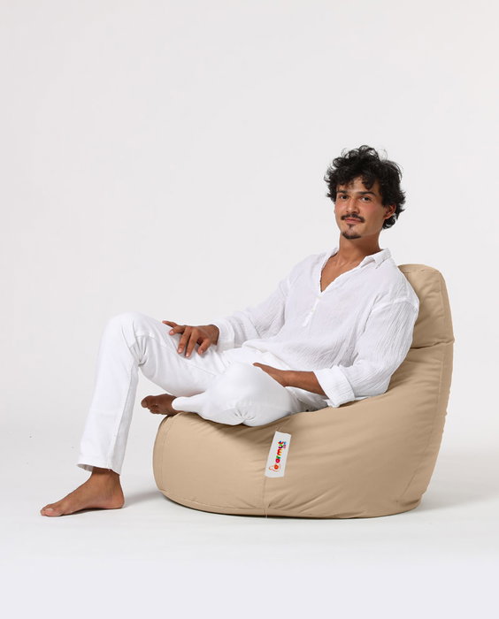 Atelier Del Sofa Drop L Puf de Jardín Color Camel
