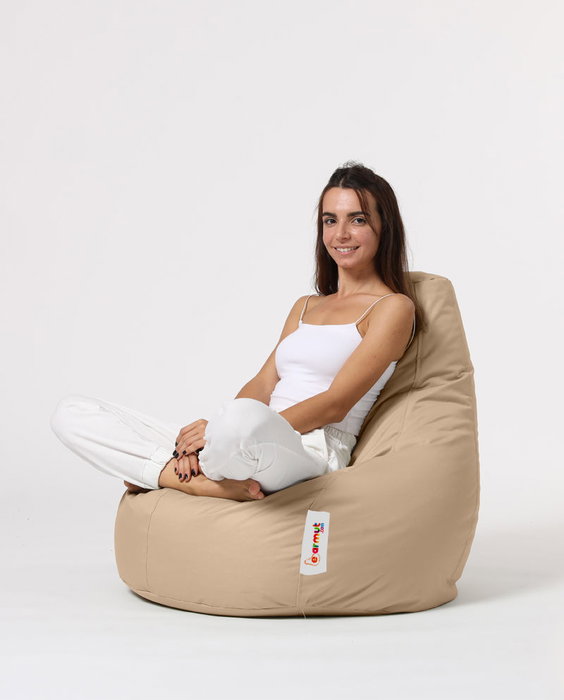Atelier Del Sofa Drop L Puf de Jardín Color Camel