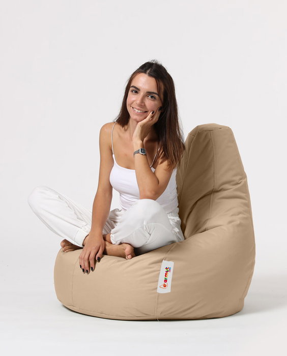 Atelier Del Sofa Drop L Puf de Jardín Color Camel