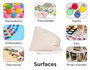 Innspiro Pack de 50 Bolsas de Algodón para Merienda 25x30 cm