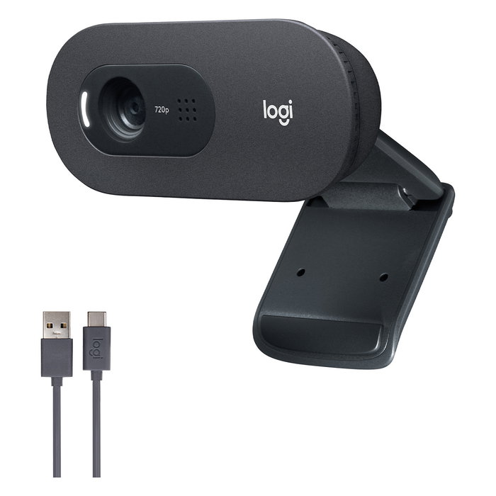 Logitech C505 HD Webcam Grafito