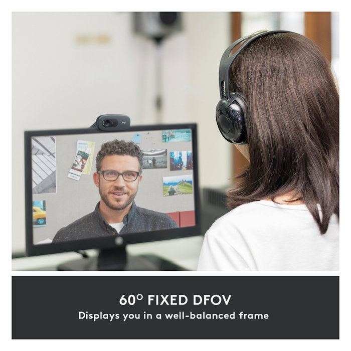 Logitech C505 HD Webcam Grafito