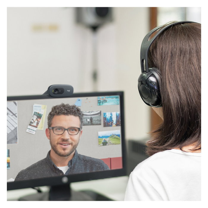 Logitech C505 HD Webcam Grafito