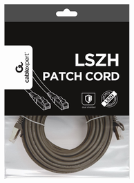 Gembird Cable de Red Cat6a S/FTP LSZH CU Negro 10m PP6A-LSZH-BK-10m