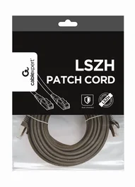 Gembird PP6A-LSZHCU-BK-10M Cable de Red Ethernet 10 metros Negro Cat6a S/FTP (S-STP) Blindado LSZH, Conectores RJ45 Macho Chapados en Oro