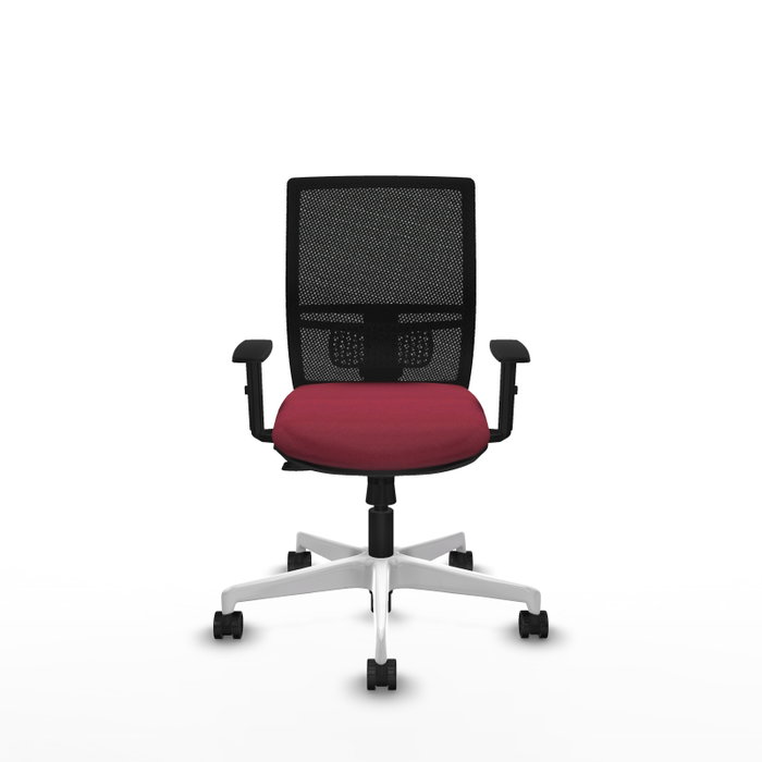 PIQUERAS Y CRESPO Silla de oficina Yunquera con mecanismo Sincro/Traslack, Granate y Negro PIQUERAS Y CRESPO Silla de oficina Yunquera con mecanismo Sincro/Traslack, Granate y Negro