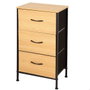 Max Home Cómoda con 3 Cajones 40x30xH75 cm Hierro y MDF Madera