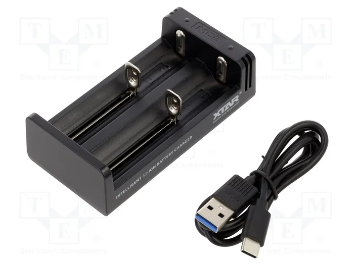 XTAR MC2 Cargador de Microprocesador para Li-Ion con USB C XTAR MC2 Cargador de Microprocesador para Li-Ion con USB C
