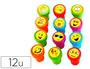 X'stamper Sello Emoticono Uso Escolar con Expositor de 12 Unidades Surtidas