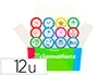 X'stamper Sello Emoticono Uso Escolar Expositor de 12 Unidades Surtidas