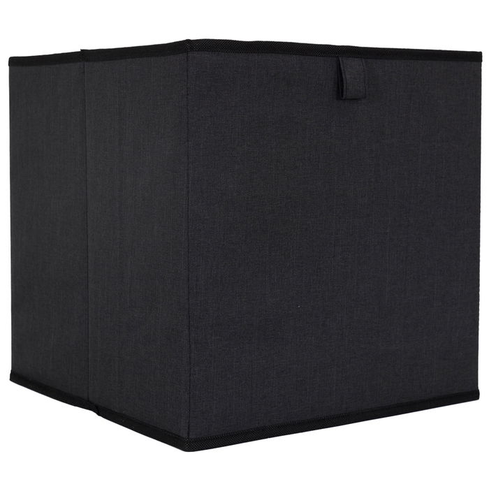 Home Deco Factory Essentiel Cesta de Ordenación Plegable 30x30 cm Poliéster Gris Negro Home Deco Factory Essentiel Cesta de Ordenación Plegable 30x30 cm Poliéster Gris Negro