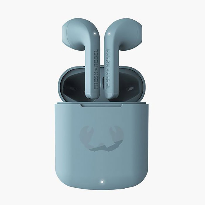 Fresh'N Rebel Auriculares Inalámbricos True Wireless Twins Core, Diseño Compacto Azul Oscuro, Dual Master, 6h Autonomía, Control Táctil