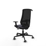 PIQUERAS Y CRESPO Silla de oficina Mardos con mecanismo Sincro/Traslack, Gris oscuro y Negro
