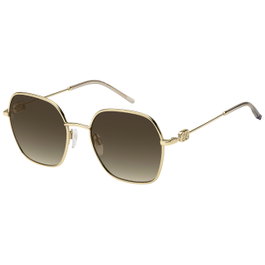 Tommy Hilfiger TH-2150-S-84E Gafas de sol con cristal marrón y detalles dorados