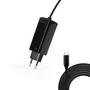 Tooq Cargador GaN USB-C 65W TQLC-USBCGAN65PD-C para Portátil, Automático 5-20V, Negro, 1.8m Cable