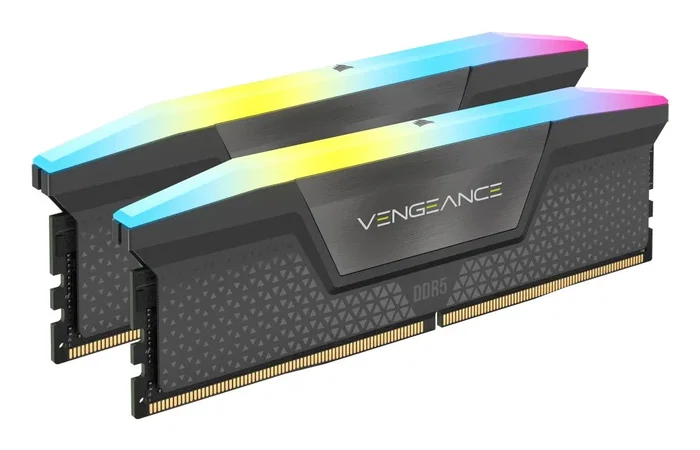 Corsair Vengeance RGB CMH16GX5M2E6000Z36 16 GB (2 x 8 GB) DDR5 6000 MT/s DIMM Gris Corsair Vengeance RGB CMH16GX5M2E6000Z36 16 GB (2 x 8 GB) DDR5 6000 MT/s DIMM Gris