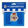 Cartera R. C. Deportivo de La Coruña Azul 12.5 x 9.5 x 1 cm