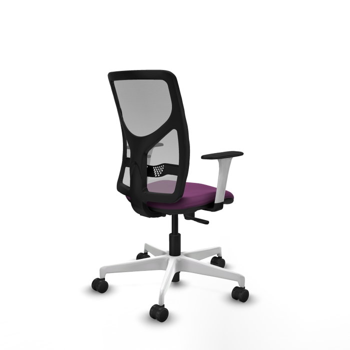 PIQUERAS Y CRESPO Silla de oficina Motilla con mecanismo Sincro, Morado y Gris