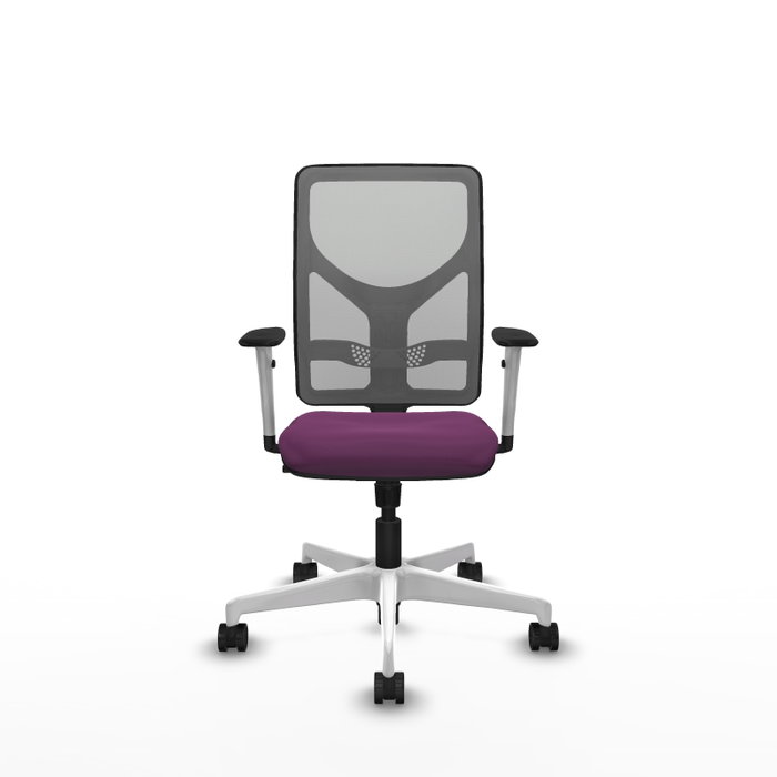 PIQUERAS Y CRESPO Silla de oficina Motilla con mecanismo Sincro, Morado y Gris