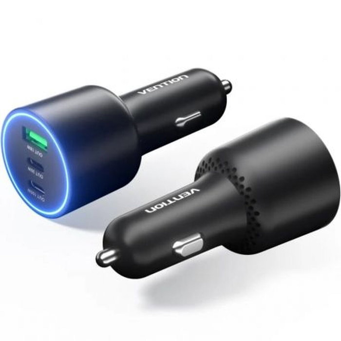 Vention Cargador de Coche FFPB0 165W con 2x USB-C y 1x USB-A Vention Cargador de Coche FFPB0 165W con 2x USB-C y 1x USB-A