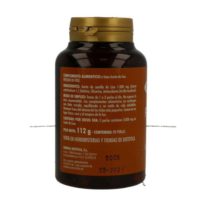 Integralia Semillas de Lino 90 perlas de 1000mg Integralia Semillas de Lino 90 perlas de 1000mg