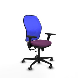 PIQUERAS Y CRESPO Silla de oficina Jorquera Sincro/Traslack Morado y Azul
