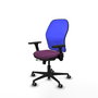 PIQUERAS Y CRESPO Silla de oficina Jorquera Sincro/Traslack Morado y Azul