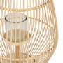 Farol Portavelas Natural Bambú 35 X 35 X 66 cm