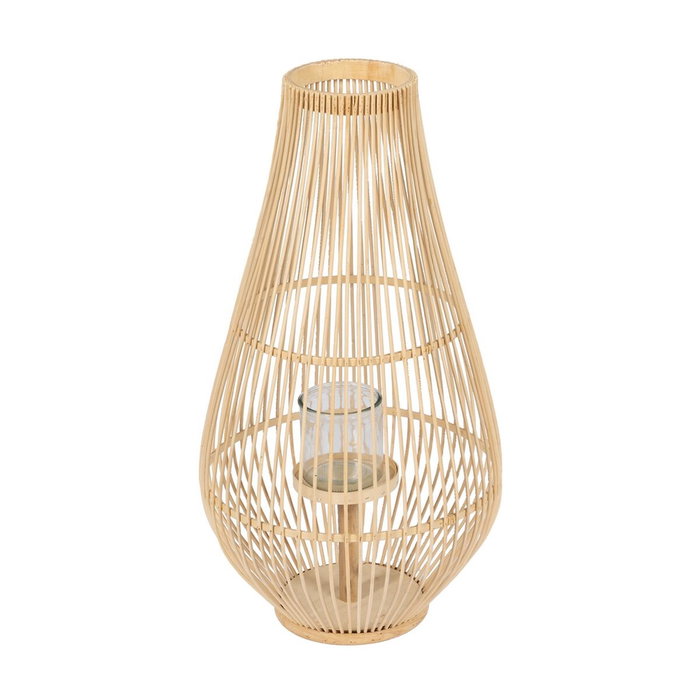 Ixia Farol Portavelas Natural Bambú 35 x 35 x 66 cm Ixia Farol Portavelas Natural Bambú 35 x 35 x 66 cm