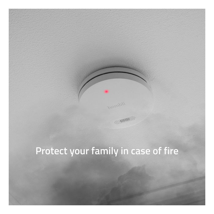 Hombli Detector de Humo Blanco (Pack Promocional 2+1)