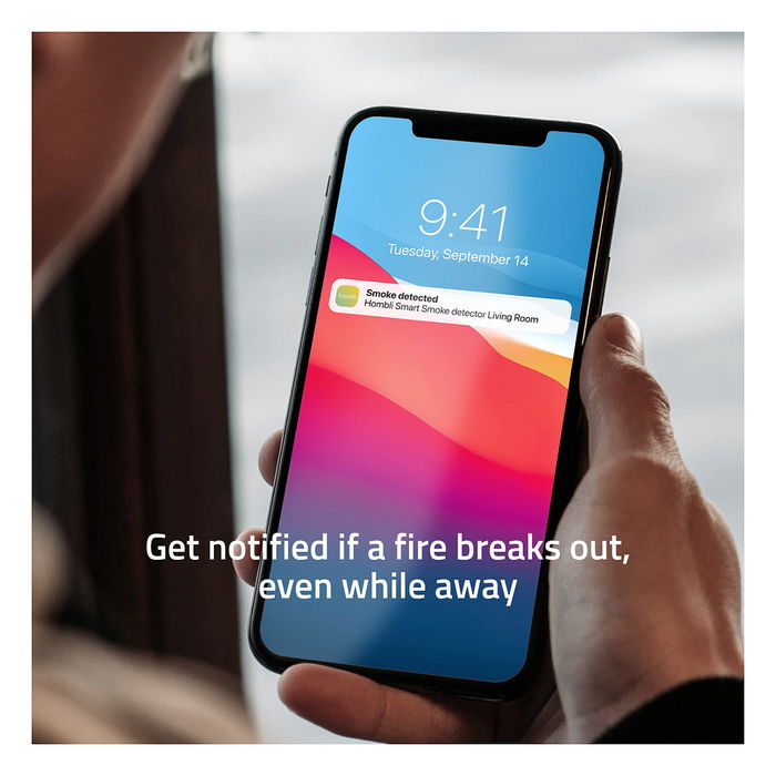 Hombli Detector de Humo Blanco (Pack Promocional 2+1)