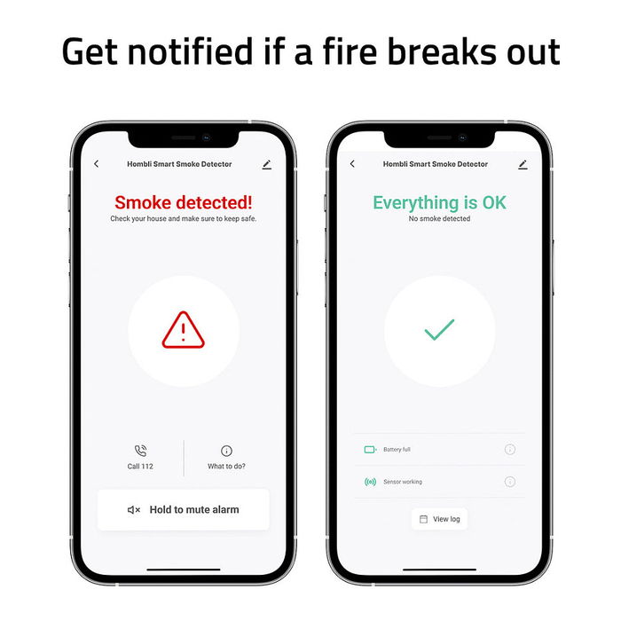 Hombli Detector de Humo Blanco (Pack Promocional 2+1)