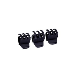 Bifull Pack de 6 Pinzas para el Cabello Soft Touch Negro