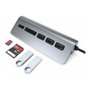 Satechi Type-C Aluminum USB Hub & Card Reader, Space Grau, ST-TCHCRM