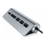 Satechi Type-C Aluminum USB Hub & Card Reader, Space Grau, ST-TCHCRM