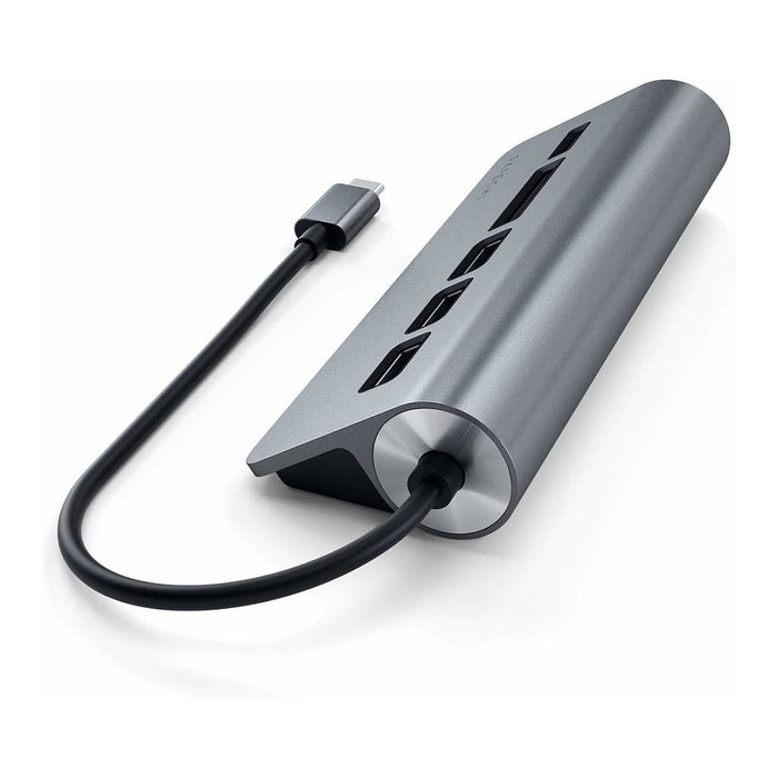 Satechi Type-C Aluminum USB Hub & Card Reader, Space Grau, ST-TCHCRM Satechi Type-C Aluminum USB Hub & Card Reader, Space Grau, ST-TCHCRM