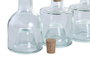 DKD Home Decor Set de 3 Aceiteras y Vinagreras de Vidrio Reciclado
