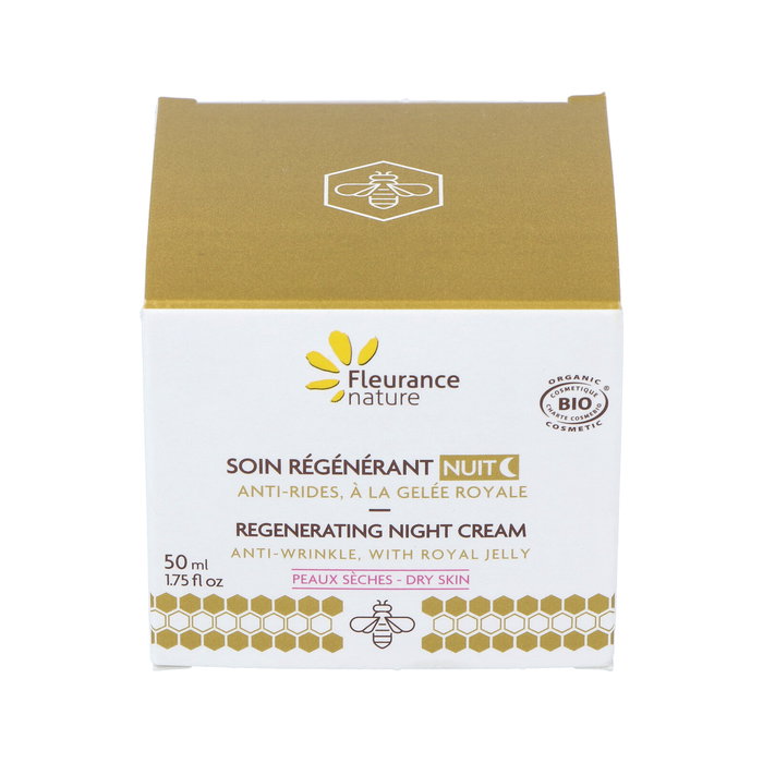 FLEURANCE NATURE Crema de Noche Regenerante con Jalea Real 50ml Bio - Para Pieles Secas, Nutrición e Hidratación Intensiva FLEURANCE NATURE Crema de Noche Regenerante con Jalea Real 50ml Bio - Para Pieles Secas, Nutrición e Hidratación Intensiva