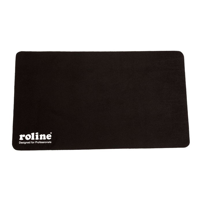 ROLINE Mausmatte, Alfombrilla de Ratón para Juegos 3 en 1 Combo para Notebook, Negro, Base Antiderrapante, 280 x 160 mm, Modelo ROLINE 18.01.2049