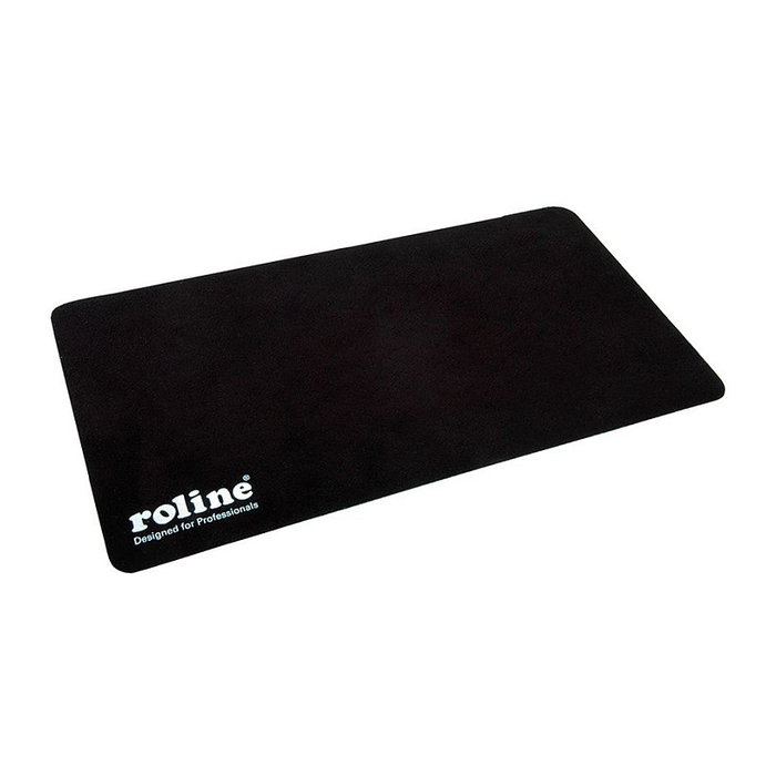 ROLINE Mausmatte, Alfombrilla de Ratón para Juegos 3 en 1 Combo para Notebook, Negro, Base Antiderrapante, 280 x 160 mm, Modelo ROLINE 18.01.2049