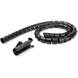 StarTech.com Manga en Espiral para Gestión de Cables 1,5 m, 45 mm, Negro
